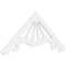 Ekena Millwork Pitch Marshall Architectural Grade PVC Gable Pediment, 60"W x 25"H x 1"P (10/12) GPP060X025X100MAR - alternate 1